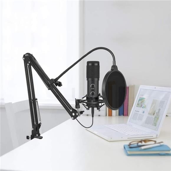 USB Condenser Microphone for Computer, Great for Gaming, Podcast, LiveStreaming - Picture 13 of 16